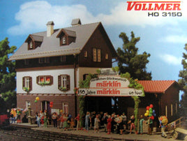 VOLLMER  3150 - MARKLIN ANNIVERSARY STATION - HO SCALE PLASTIC MODEL KIT