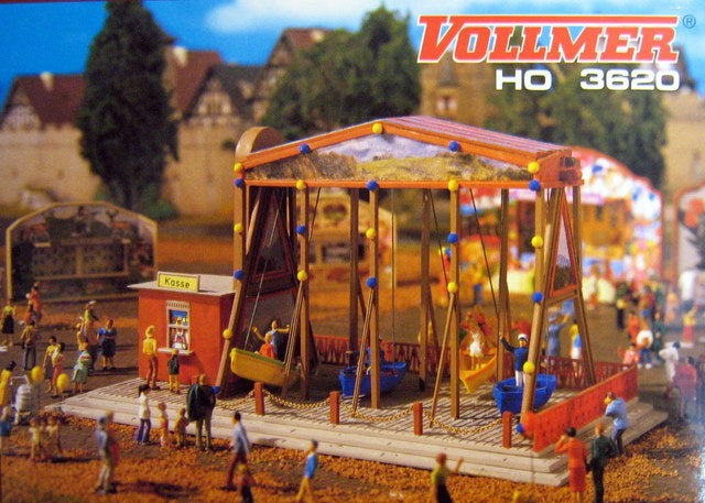 Kit Vollmer 3620 Manège Swingboat - Échelle H0 1:87 - Vintage Neuf Scellé