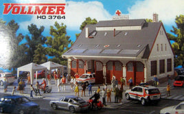 VOLLMER  3764 - RED CROSS CENTER - HO SCALE MODEL KIT