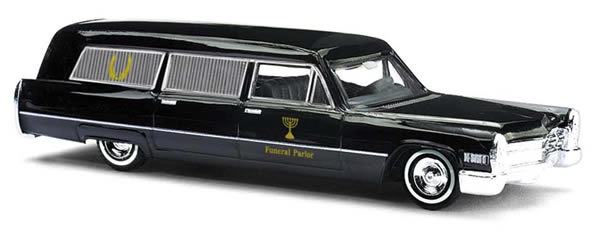 BUSCH # 42919 - HEARSE 'FUNERAL PARLOR' - 1:87 SCALE MODEL VEHICLE