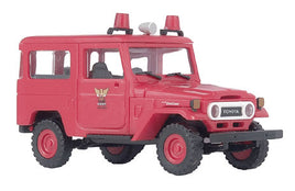 BUSCH 43001 - TOYOTA LAND CRUISER 'FIRE' - 1:87 SCALE - PLASTIC MODEL VEHICLE