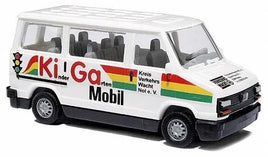 BUSCH 43251 - FIAT DUCATO "KI GA MOBIL"  - 1:87 SCALE - PLASTIC MODEL VEHICLE