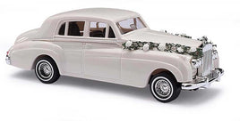 BUSCH 44401 - SILVER CLOUD ROLLS ROYCE "WEDDING" - 1:87 SCALE - PLASTIC MODEL VEHICLE