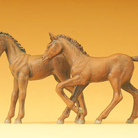 PREISER # 47025 - 2 FOALS - 1:25 SCALE