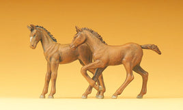 PREISER # 47025 - 2 FOALS - 1:25 SCALE