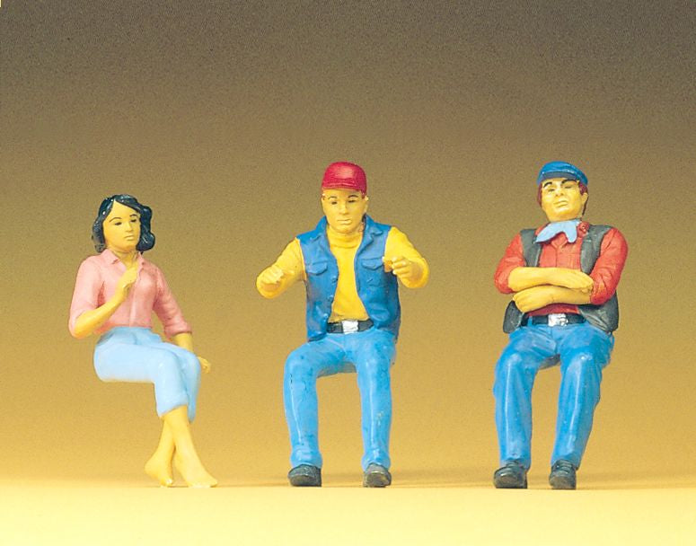 PREISER # 57001 - SEATED TRUCKERS - 1:25 SCALE FIGURES