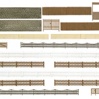 Busch 6017 - Fences, Walls and Gates - HO scale