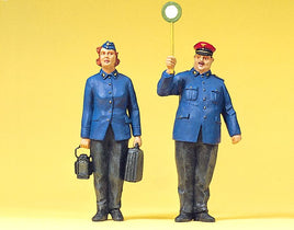PREISER # 63085 -1:32 SCALE PLASTIC MODEL FIGURES - RAILWAY PERSONNEL