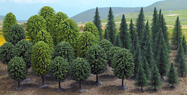 Busch 6491 - MIXED FOREST TREES - HO SCALE