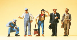 PREISER # 65342 - 1:43 SCALE FIGURES - US TRACK WORKERS/HOBOS