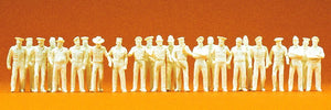 PREISER # 16345 - 1:87 SCALE UNPAINTED MODEL FIGURES