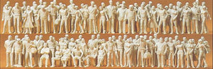 PREISER # 68290 - 1:50 SCALE UNPAINTED PLASTIC MODEL FIGURES