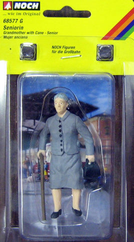 NOCH # 68577 - G SCALE FIGURE "GRANDMOTHER WITH CANE"