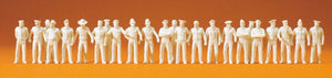 PREISER # 72513 - 1:72 SCALE UNPAINTED UNIFORMED PEOPLE