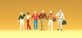 PREISER 74001  - "WALKING PASSERS-BY" - 1:100 SCALE PLASTIC MODEL FIGURE