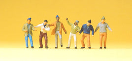 PREISER 74008  - "WORKERS" - 1:100 SCALE PLASTIC MODEL FIGURE