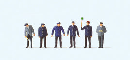 PREISER 75049 - "DB RAILWAY PERSONNEL, EARLY EPOCH III" - 1:120 'TT' SCALE PLASTIC MODEL FIGURES