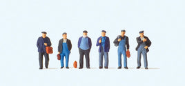PREISER 75051 - "INDUSTRIAL WORKERS AND DOCKERS" - 1:120 'TT' SCALE PLASTIC MODEL FIGURES