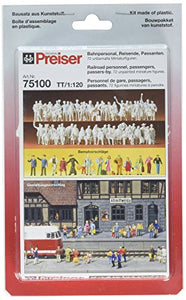 PREISER # 75100 - 1:120 SCALE UNPAINTED FIGURES