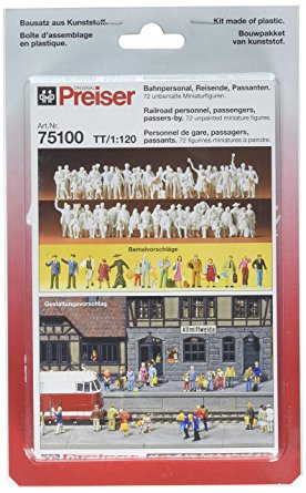 PREISER # 75100 - 1:120 SCALE UNPAINTED FIGURES