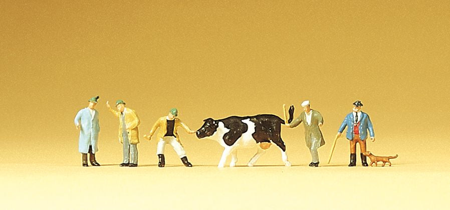 PREISER # 79080 - CATTLE AT THE MARKET - N SCALE FIGURES