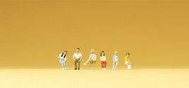 PREISER # 79083 - SEATED YOUTHS - N SCALE FIGURES