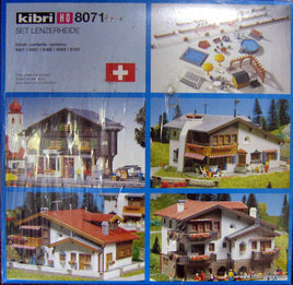 KIBRI # 8071 - "LENZERHEIDE" SET WITH STATION - HO Scale