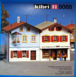 KIBRI # 8088 - HOUSE WITH SHOP - HO Scale