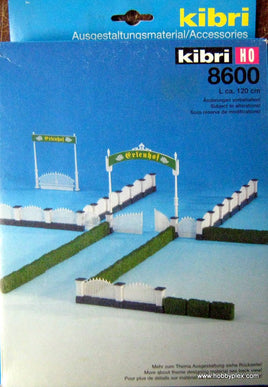 KIBRI # 8600 - FENCING AND HEDGES - HO Scale