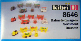 KIBRI # 8646 - STATION ACCESSORIES - LUGGAGE CARTS - HO Scale