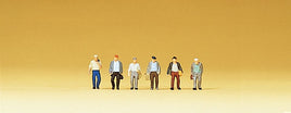 PREISER # 88532 - MALE COMMUTERS  - 1:220 SCALE (Z)