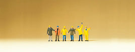 PREISER # 88537 -WORKERS IN PROTECTIVE CLOTHING  - 1:220 SCALE (Z)