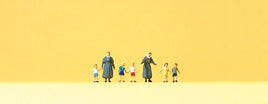 PREISER # 88556 -  PROTESTANT SISTERS WITH CHILDREN - 1:220 SCALE (Z)