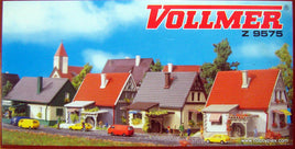VOLLMER  9575 - HOUSES (4) - Z SCALE PLASTIC MODEL KIT