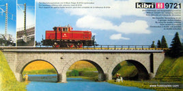 KIBRI # 9721 - STRAIGHT STONE BRIDGE - HO Scale