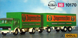 KIBRI # 10170 - TRACTOR WITH DOUBLE TRAILER - HO Scale