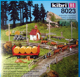 KIBRI # 8023 - CHAPEL WITH ACCESSORIES - HO Scale