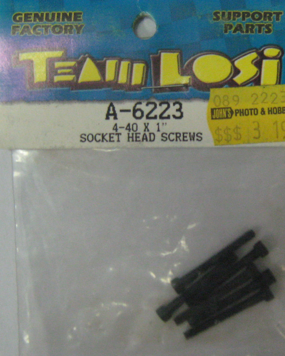 TEAM LOSI # A-6223 - SOCKET HEAD SCREWS - 4-40 X 1