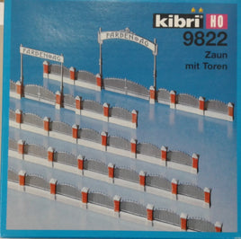 KIBRI  # 39822 -  FACTORY FENCE WITH GATES - HO Scale