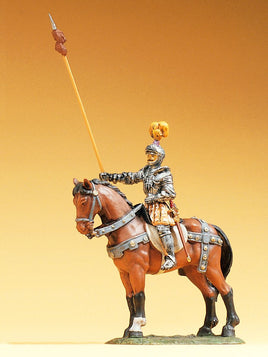 PREISER 52354 - HEROLD ON HORSEBACK - ELASTOLIN - 1:25 SCALE