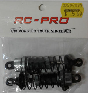 RC-PRO Spare Part # 11201 - FRONT/REAR ASSEMBLED SHOCK - FOR SHREDDER