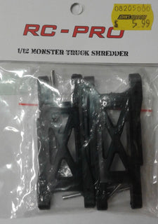RC-PRO Spare Part # 11207 - SUSPENSION ARMS AND PINS, FRONT/REAR - FOR SHREDDER