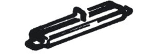 ROCO # 42611 - HO SCALE PLASTIC INSULATING RAIL JOINERS - 24 PER PACK