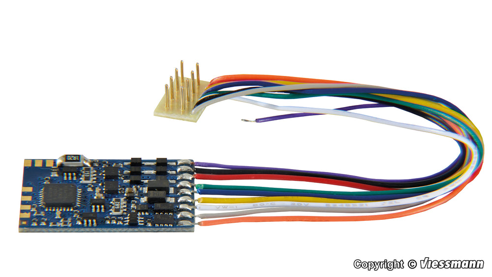 VIESSMANN 5245 - LOCO DECODER  WITH 8 POLE PLUG - HO SCALE