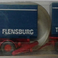 WIKING # 570 - MAN F 90 - TRUCK AND TRAILER - 'TRANSIT TRANSPORT FLENSBURG'