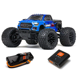 ARRMA - ARA4102SV4T2 - GRANITE BOOST -  MEGA 550 BRUSHED MONSTER TRUCK RTR - BLUE