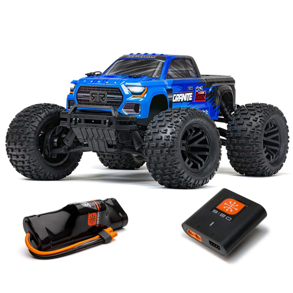 ARRMA - ARA4102SV4T2 - GRANITE BOOST -  MEGA 550 BRUSHED MONSTER TRUCK RTR - BLUE