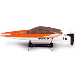 RC-PRO - SONIC 19 V2 - HIGH SPEED RACING BOAT WITH CATAMARAN STYLE HULL - ORANGE