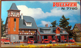 VOLLMER  7780 - FIRE STATION - N SCALE MODEL KIT
